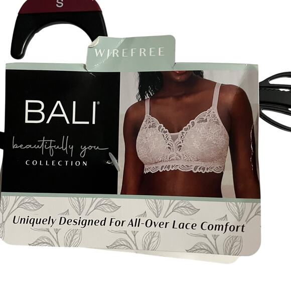 Bali Bra Size Small Lace Desire Wirefree Lace Converatble Comfort Flex DFW591 - Picture 9 of 9